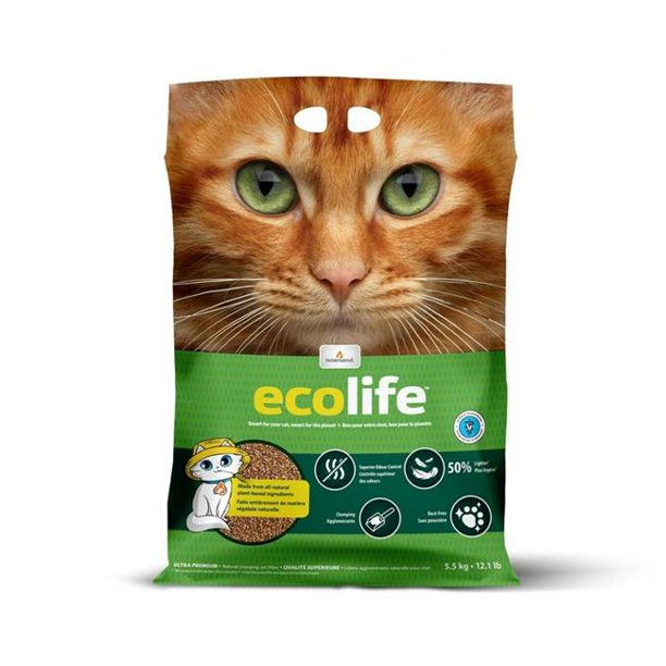 Intersand America 777979264558 12 lbs Ecolife Alternative Cat Litter