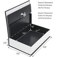 KYODOLED Book Safe with Key Lock, Portable Metal Safe Box, Dictionary
