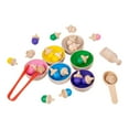thumbnail image 2 of Bolas de arco iris de madera en tazas Juego de clasificador de juguetes Montessori Juego de mesa de juguete de aprendizaje preescolar y cuchara de CUTICAT Bolas en Copas, 2 of 8