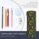 thumbnail image 3 of Disketp Mardi Gras Surface Estuche Organizador de Lápices de Cuero, Estuche de Oficina con Cremallera para Bolígrafo y Lápiz, 3 of 6