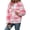 Pink, variant on Womens Fuzzy Fleece Jacket Color Block Cardigan Coats Lapel Outerwear Long Sleeve Jackets Ladies Elegant Coat with Pockets 2024 Fall Winter Clothes Clearance,Pink,XX-Large