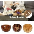 thumbnail image 3 of Wooden Yarn Storage Bowl Yarn Organizer Knitted Crochet Wool Storage Bowl Sewing Supplies Handmade Organizer Storage, 3 of 5