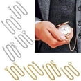thumbnail image 3 of WINDLAND Pocket Watch Chain Gold Silver Color Pocket Watches Chains Replacement Chain for Antique Quartz Vintage Watch Alloy, 3 of 11