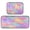Rainbow Flower Pattern, variant on 2-Piece Kitchen Mat Set Non Slip Washable Floor Mats Decorative Rugs for Kitchen Sink Laundry Rainbow Flower Pattern