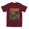 thumbnail image 3 of Camiseta de algodón para hombre con diseño artístico de Snoopy, Charlie Brown, Peanuts, Scream, cuello redondo, manga corta, idea de regalo, 3 of 5