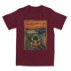 thumbnail image 3 of Camiseta de algodón para hombre con diseño artístico de Snoopy, Charlie Brown, Peanuts, Scream, cuello redondo, manga corta, idea de regalo, 3 of 5