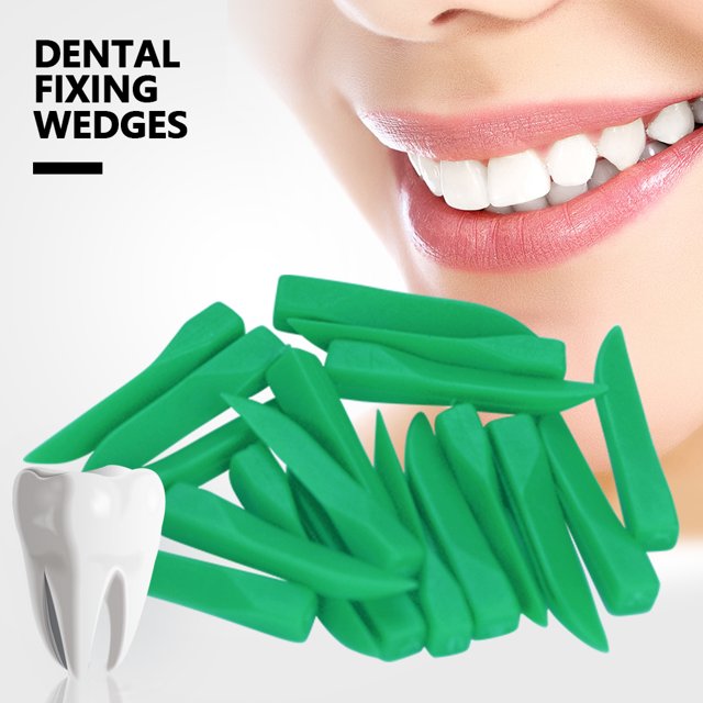 Cuñas de diastema, 100 piezas de dientes dentales desechables, cuñas desechables, cuñas de restauración magistralmente creadas