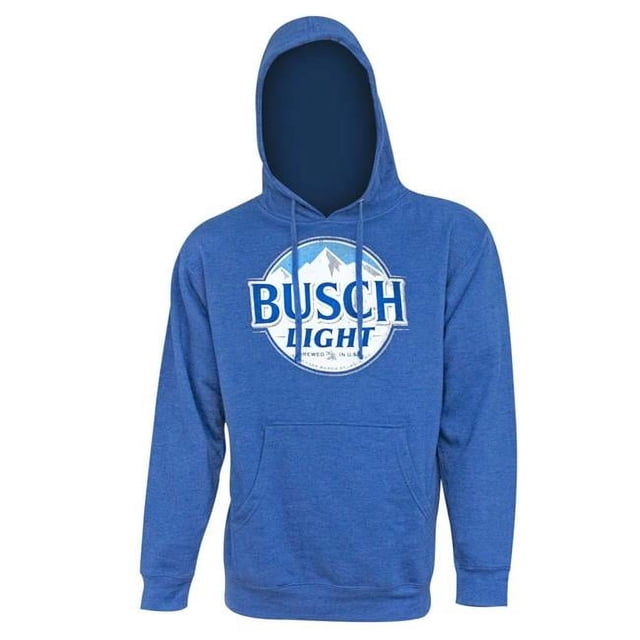 Busch 47049-Large Busch Light Logo Mens Royal Blue Hoodie - Large
