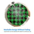 thumbnail image 6 of Disketp Buffalo Plaid Green Black Small Mouse Pad 7.9x7.9 Inches,Washable Round Mousepad For Office Laptop Computer,Non-Slip Rubber Base Mouse Pads For Wireless Mouse, 6 of 9