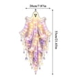 thumbnail image 3 of Elegant Halloween Cascade Wall Light, Raven Midnight Decor with Raven Crescent Moon and Cascading Crystals, Gothic Wall Hanging for Halloween Home Decor, 3 of 4