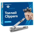thumbnail image 1 of Cortauñas TenderGentle de acero inoxidable, paquete de 12 unidades, 1 of 6