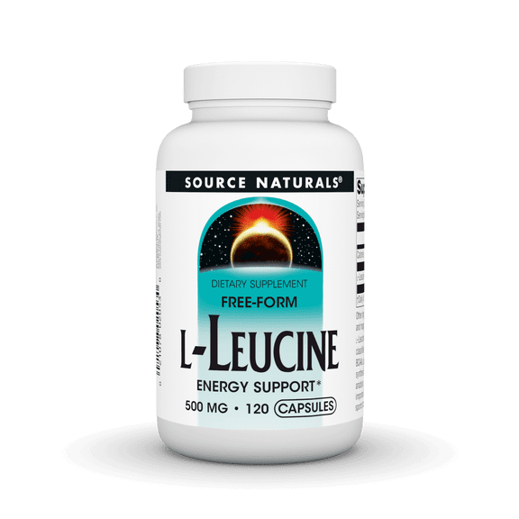 Source Naturals Free-Form L-Leucine, Enegry Support 500 mg 120 Capsules