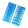 thumbnail image 4 of koolsoo 2 Pieces Thread Checker Plumbers Car Portable Sizing Tool Thread Pitch Gauge Blue, 4 of 9