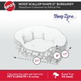 thumbnail image 3 of Sleep Zone 21" Small Woof Scallop Bolster Dog Bed, 3 of 5