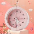 thumbnail image 5 of Kids Students Non Ticking Alarm Clock with Night Light Clock Bedroom Analog Cute Drawing Battery Powered, 5 of 5