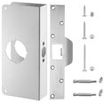 thumbnail image 1 of Placa de refuerzo para cerradura Ftyokmi U 9585 de acero inoxidable, 1 of 9