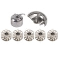 thumbnail image 2 of Bobbin Case Set, Sewing Machine Parts Bobbins Kit With Bobbin Case And  Hook Old Style Household Sewing Machine Accessories Set, 2 of 8