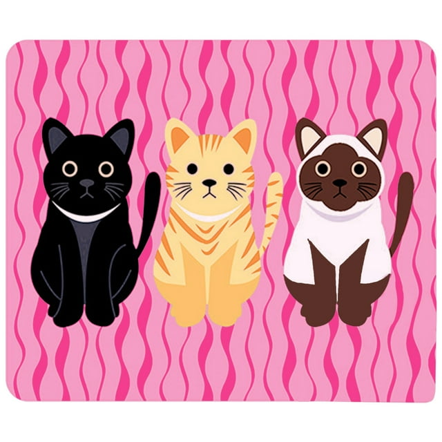 Alfombrilla Bonita Alfombrillas Rectangulares Antideslizantes De Goma Natural Con Gatos De Colores Alfombrilla Para Ordenador, Oficina En Casa Y Videojuegos