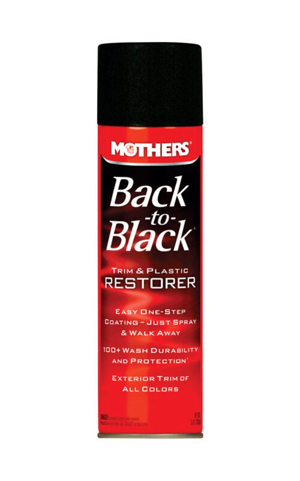 Mothers 06110 Back To Black Trim & Plastic Restorer Aerosol, 10 Oz.