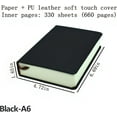 thumbnail image 2 of Thick Sketchbook 660 Pages Notebook Soft Faux Leather Cover Journal 80GSM Paper Notepad Drawing Book Memo Writing Sketch Pad Diary Notebook, 2 of 3