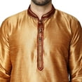 thumbnail image 3 of SKAVIJ Kurta Set for Men Long Sleeve Traditional Wear Dress Brown L, 3 of 6