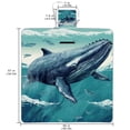 thumbnail image 2 of Whale Canvas Picnic Blanket Outdoor Waterproof Mat with Carry Handle - Large Size for Family and Friends - Durable and Easy to Clean, 2 of 6