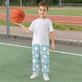 thumbnail image 5 of joogoo Baseball Cute Leaf Boys' Sweatpants Jogger Pants 7-8Y, 5 of 8