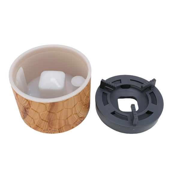 Fire Flame Aromatherapy Diffuseur, Humidificateurs d'air en forme de poêle à 400 ml en forme de poêle avec télécommande pour l'hôtel et le bureau à domicile