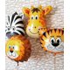 thumbnail image 5 of 18 Pack AnimalPaquete de 18 globos de aluminio con cabeza de animales de safari en la jungla, tigre, cebra, jirafa, león, vaca, mono, kit de globos para safari en la jungla, fondo, 5 of 5