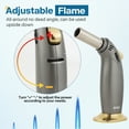 thumbnail image 5 of Firepower Butane Torch Premium Kitchen Torch Lighters with Safety Lock Adjustable Refillable Multipurpose Culinary Blow Torch for Creme Brulee, Baking, BBQ ，cooking (Butane Gas Not Included), 5 of 8