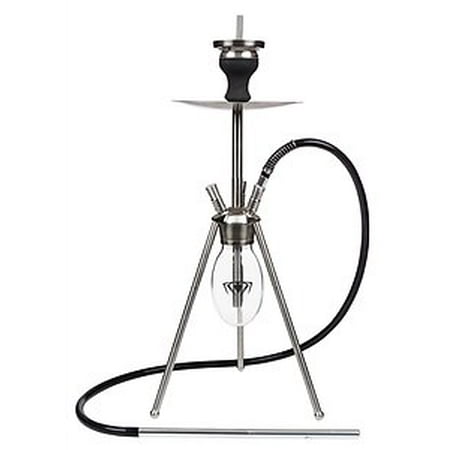 VAPOR HOOKAHS SHUTTLE 26 INCH COMPLETE HOOKAH SET: Portable with single hose capability and multi hose capability up to 2 Hoses. This shisha pipe has a clear glass