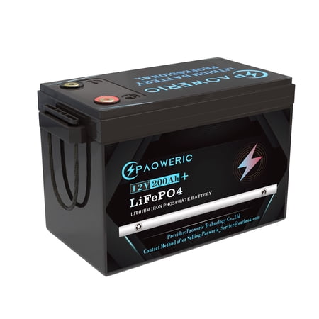 12V 200Ah LiFePO4 Battery, Rechargeable Lithium Battery with 150A BMS,Perfect for RV,Solar,Off-Grid