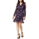 thumbnail image 1 of maison Jules Vestido acampanado con volantes para mujer, Púrpura, X-Large, 1 of 1