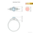 thumbnail image 3 of ANGARA Natural Vintage Style Oval Aquamarine Ring with Diamonds in 14K White Gold for Women (Size-7x5mm) | March Birthstone, Birthday, Anniversary, Jewelry Gift for Women | Natural Aquamarine Ring, 3 of 7