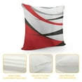 thumbnail image 4 of COMIO Geometric Wave Throw Pillow Covers for Home Sofa Couch,Black Red White Grey Stripe Lines Pillow Covers,Abstract Swirls Cushion Covers,Modern Ombre Decorative&nbsp;Square&nbsp;Pillow&nbsp;Cases, 4 of 5
