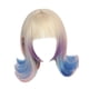 thumbnail image 5 of Peluca de cosplay con 2 clips para mujer, peluca corta , y con degradado para fiestas temáticas, citas, conciertos y carnaval., 5 of 8