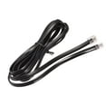 thumbnail image 4 of Uxcell Phone Extension Cord 6.56FT Telephone Cable Phone Line Cord RJ11 6P6C Plugs Black 2pcs, 4 of 5