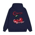 thumbnail image 4 of XIAOCHA Cherry Athletic Hoodies for Men Oversized Kangaroo Pocket Hooded Top Casual Cute Streetwear Soft Hoodie, 4 of 4