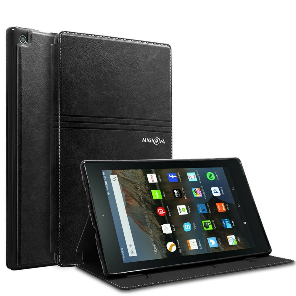 Case For Amazon Fire Hd 8 Tablet Mignova Pu Leather Folio Smart Cover