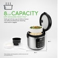 thumbnail image 4 of Máquina para cocer arroz y cereales Aroma Housewares ARC-994SB, 2 litros, acero inoxidable, 4 of 6