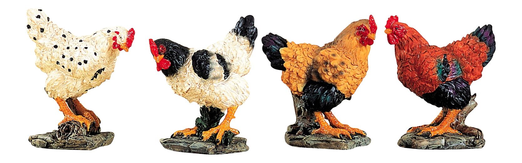 Happy Chicken Table Top Figurine 4” Rustic Farmhouse Decor Figure Decoration 