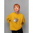 thumbnail image 2 of Unicorn Skull W Flowers. Sweatshirt Women -Smartprints Designs, Female 3X-Large, 2 of 4
