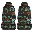 thumbnail image 1 of LAKIMCT Hawaiian Style Symbols Car Seat Covers Vehicle Front Seat Covers Universal Fit Seat Protector, 1 of 9
