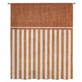 thumbnail image 2 of Terracotta Brown Striped Sheer Curtains 72 Inches Long, Boho Stripes Minimalist Linen Texture Light Filering Curtains, Breathable Simi Curtain Privacy Drapes for Living Room Bedroom Window Treatment, 2 of 9