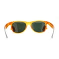 thumbnail image 4 of Girls Kid Size Rainbow Unicorn Badge Horn Rim Sunglasses Orange Mirror, 4 of 4