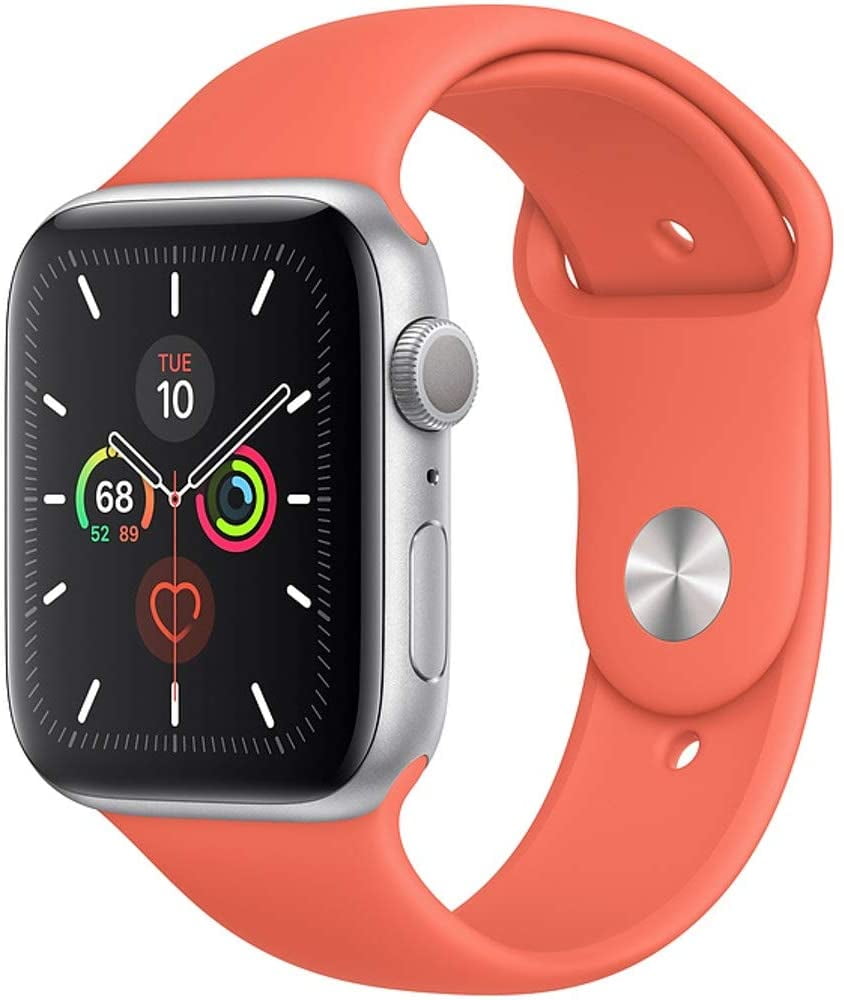 af spids fatning Restored Apple Watch Series 5 - 44mm GPS + Cellular, Stainless Steel with  Orange Sport Band (Refurbished) - Walmart.com