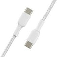 thumbnail image 5 of Belkin BoostCharge Pro Flex Braided USB-C to USB-C Cable - (3.3ft/1M) USB-IF Certified USB Type-C Cable, Compatible with Galaxy S23, S22, Note10, Note9, Pixel 7, Pixel 6, iPad Pro, laptop & More White, 5 of 5
