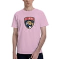 thumbnail image 1 of T-Shirt Basique à Manches Courtes pour Hommes Florida Panthers Mode Rose 3X-Grand, 1 of 5