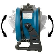 XPOWER 1/4 HP 2100 CFM Variable Speed Sealed Motor Ventilation Axial Air Mover - Blue