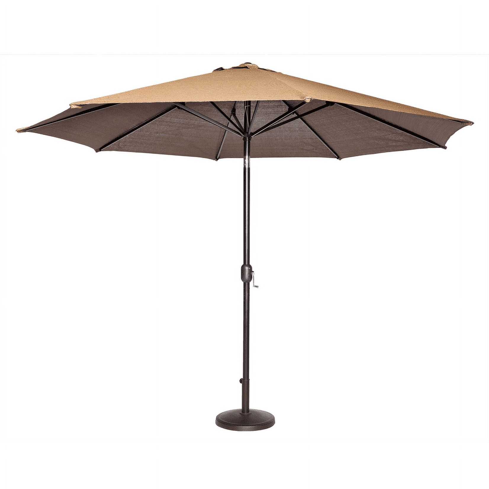 Coolaroo Round Market Patio Umbrella, 90% UV, 11', Mocha - image 2 of 5